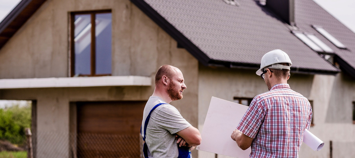 A residential property being surveyed